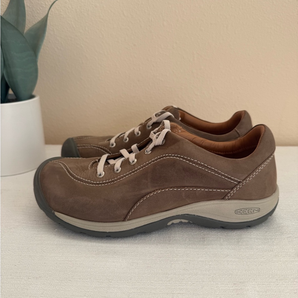 Keen Brown and Gray Nubuck Performance Sneakers - Picture 3 of 11